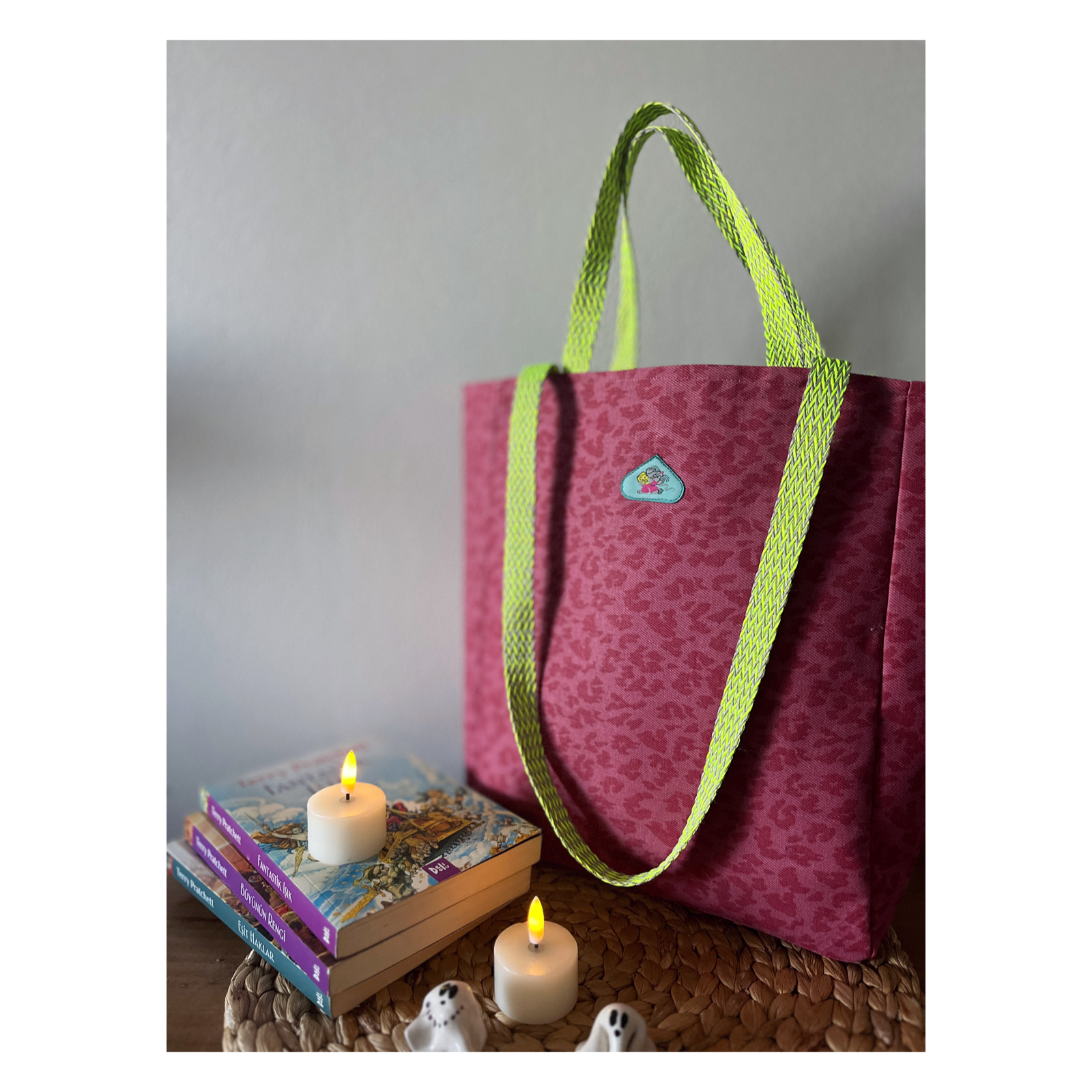 Cat Cat Cat- gyank nakışlı leopar çanta-9