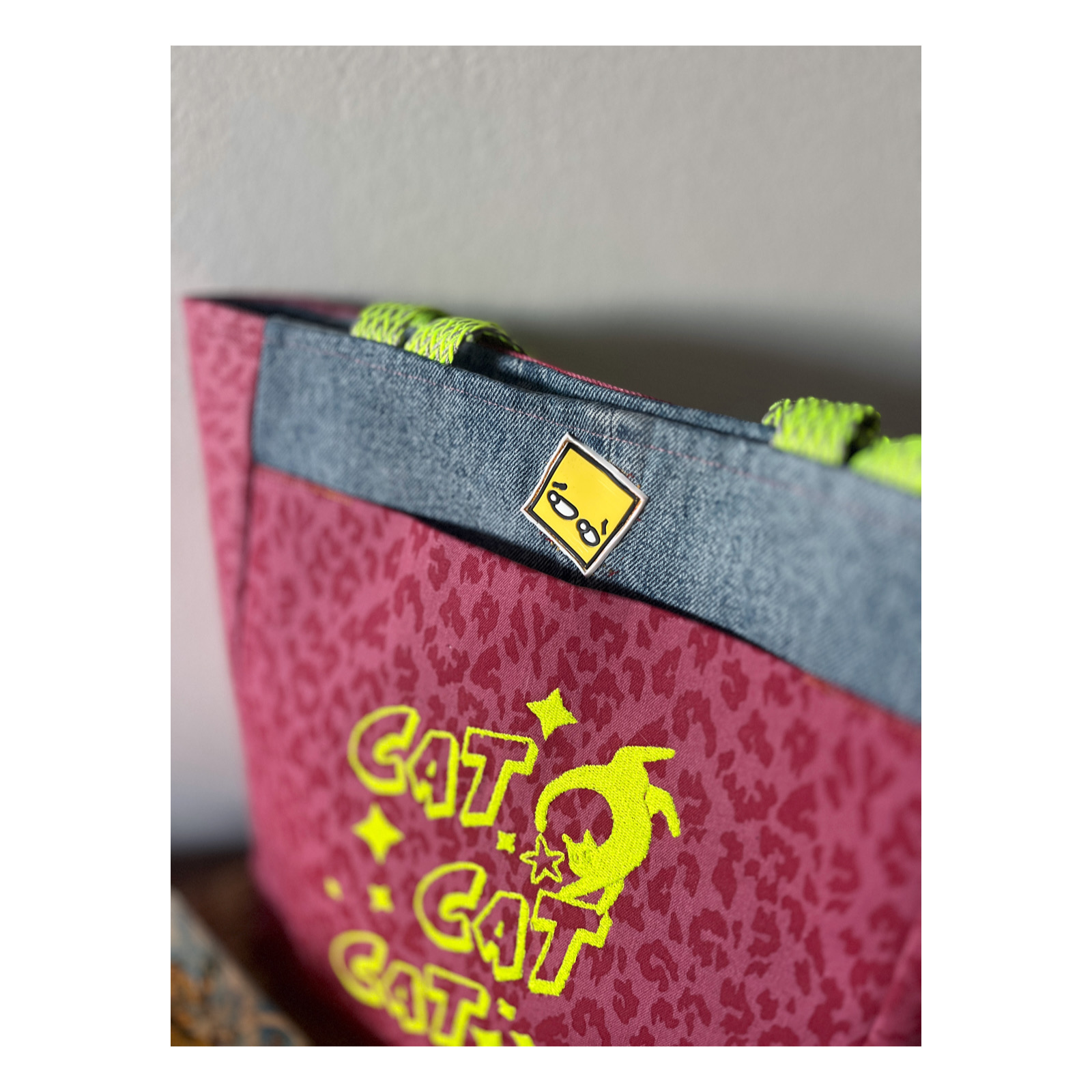 Cat Cat Cat- gyank nakışlı leopar çanta-_2